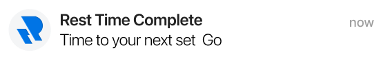 Rest Time Timer Notification