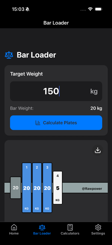 Workout Tracker Screen
